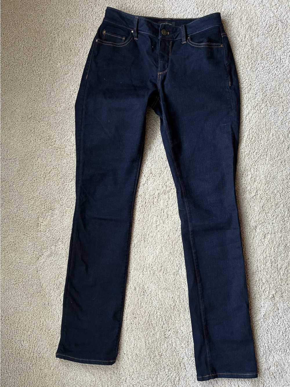 Ann Taylor Dark Navy Skinny Jeans